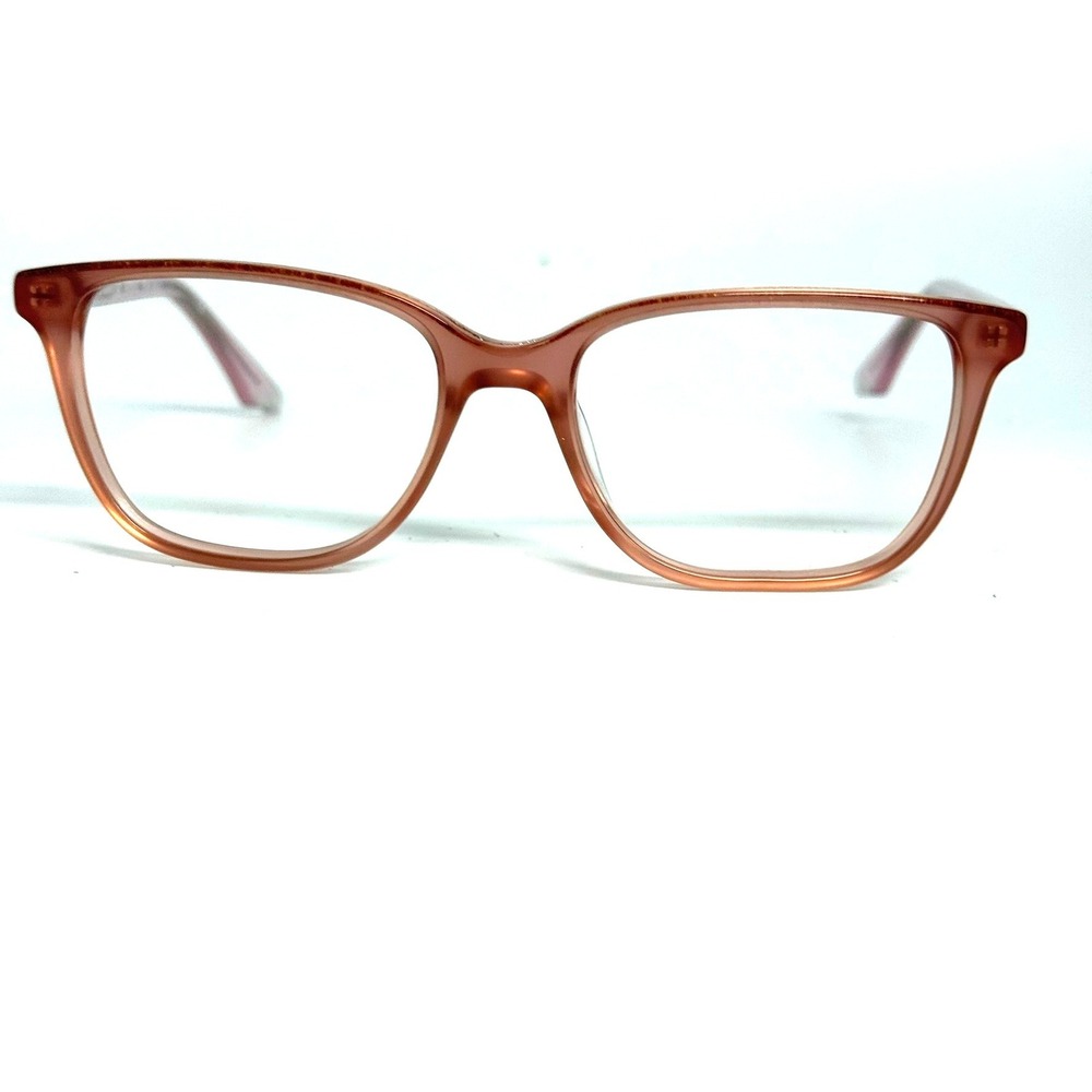 Steve Madden Airenne Pink Square Eyeglass Frames 48-15-130 Glitter Detail